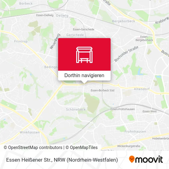 Essen Heißener Str. Karte