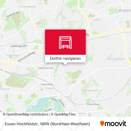 Essen Hochfeldstr. Karte