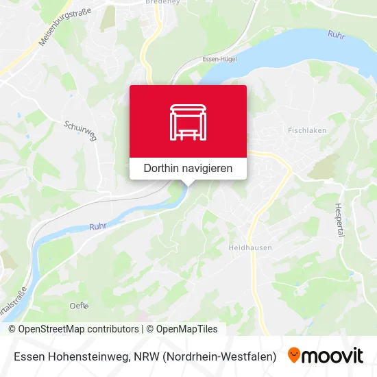 Essen Hohensteinweg Karte