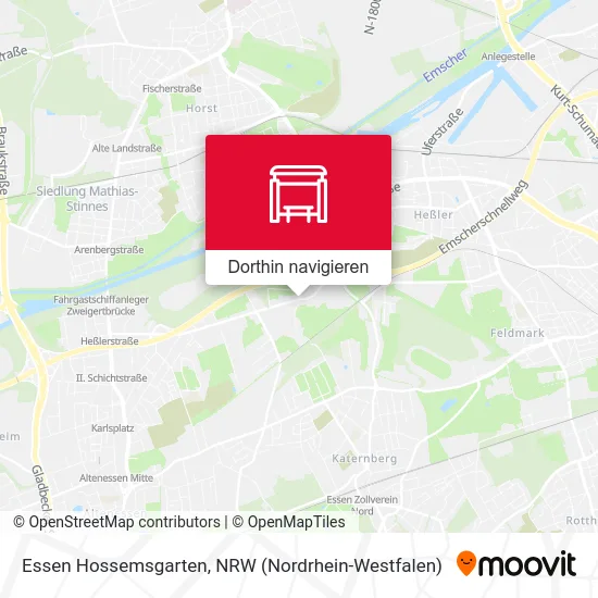 Essen Hossemsgarten Karte