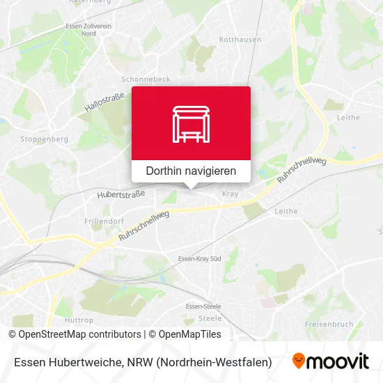 Essen Hubertweiche Karte