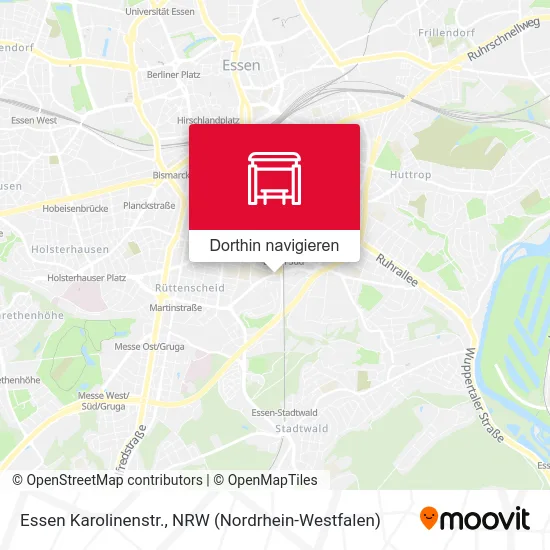 Essen Karolinenstr. Karte