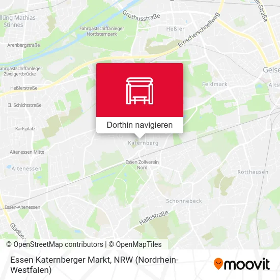 Essen Katernberger Markt Karte