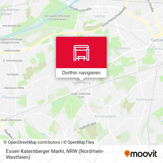Essen Katernberger Markt Karte