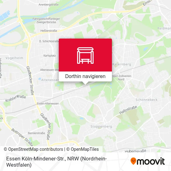 Essen Köln-Mindener-Str. Karte