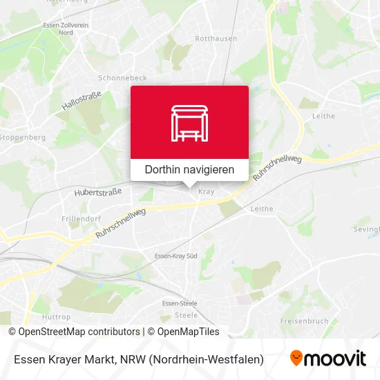 Essen Krayer Markt Karte