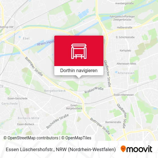 Essen Lüschershofstr. Karte