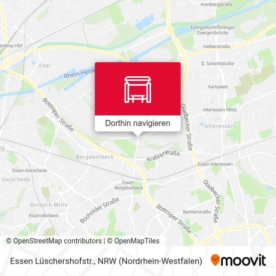 Essen Lüschershofstr. Karte