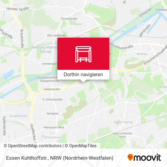 Essen Kuhlhoffstr. Karte