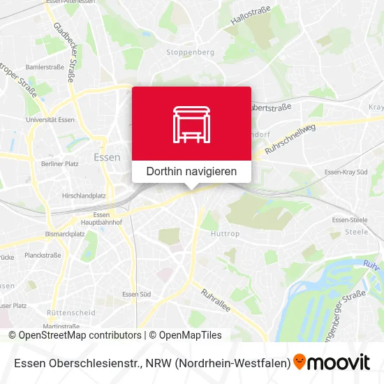 Essen Oberschlesienstr. Karte