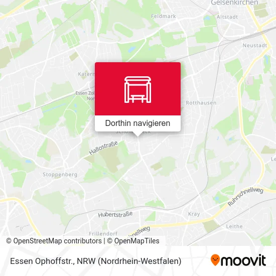 Essen Ophoffstr. Karte