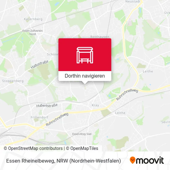 Essen Rheinelbeweg Karte