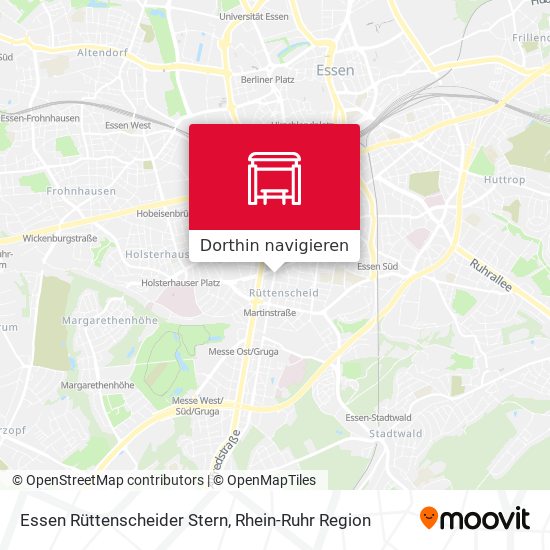 Essen Rüttenscheider Stern Karte