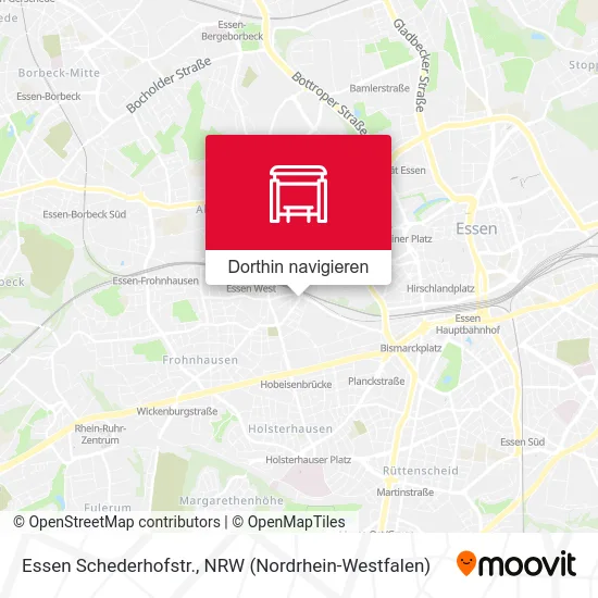 Essen Schederhofstr. Karte