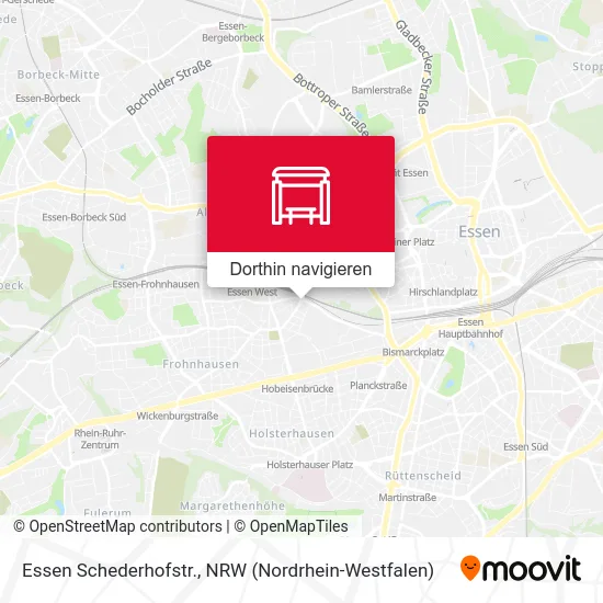 Essen Schederhofstr. Karte