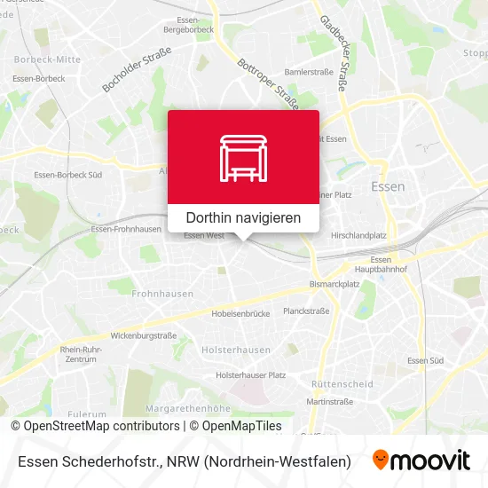 Essen Schederhofstr. Karte