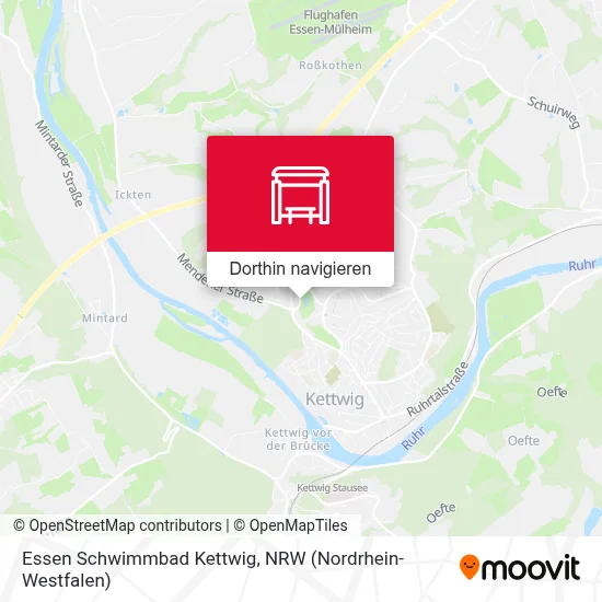 Essen Schwimmbad Kettwig Karte