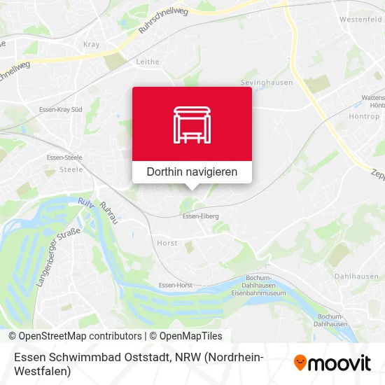 Essen Schwimmbad Oststadt Karte