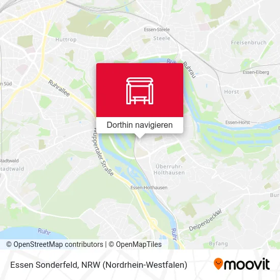 Essen Sonderfeld Karte