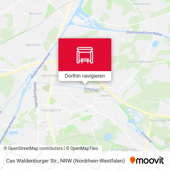 Cas Waldenburger Str. Karte