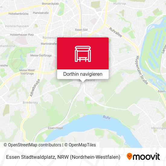 Essen Stadtwaldplatz Karte