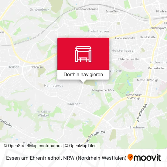 Essen am Ehrenfriedhof Karte