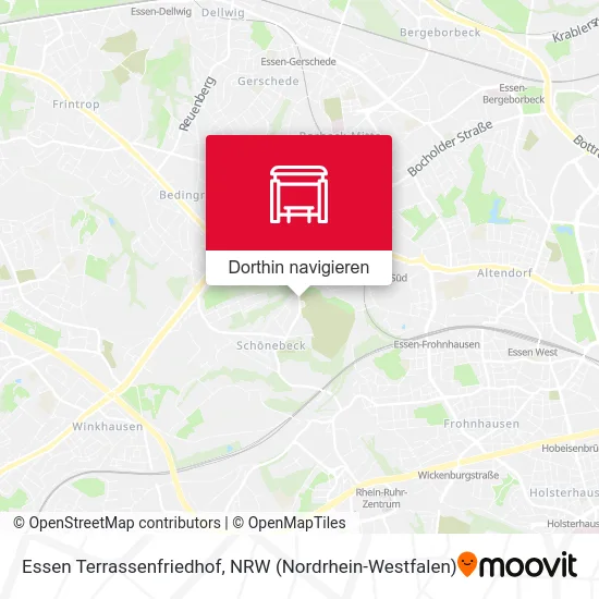 Essen Terrassenfriedhof Karte