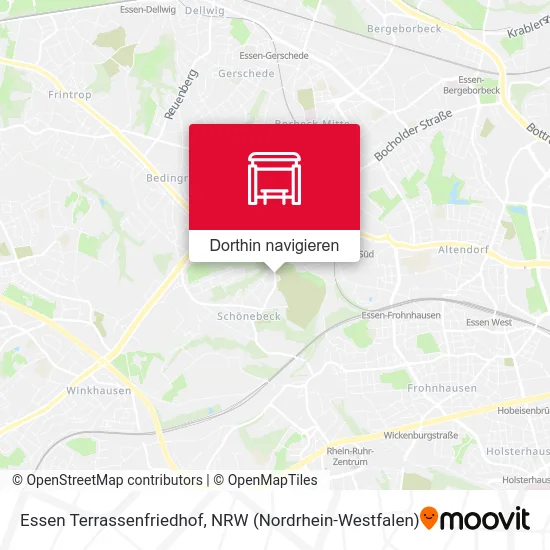 Essen Terrassenfriedhof Karte