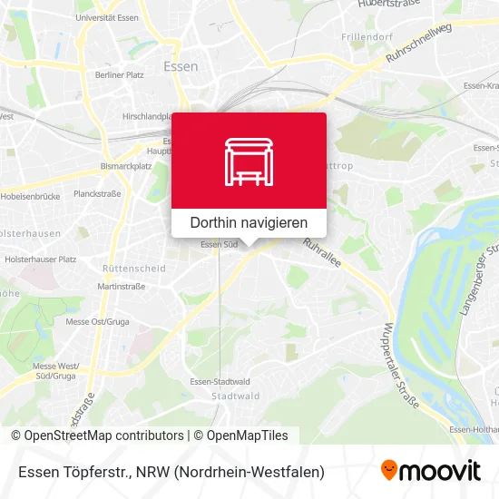 Essen Töpferstr. Karte