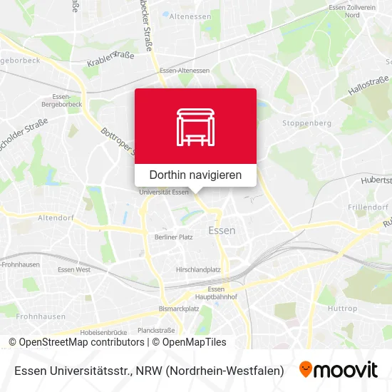 Essen Universitätsstr. Karte