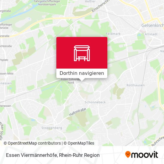 Essen Viermännerhöfe Karte