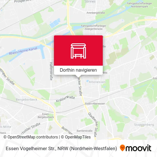 Essen Vogelheimer Str. Karte