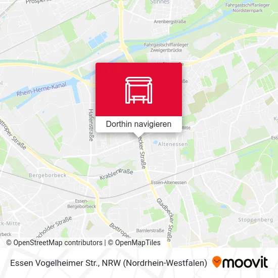 Essen Vogelheimer Str. Karte