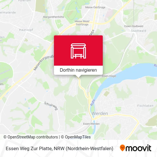 Essen Weg Zur Platte Karte