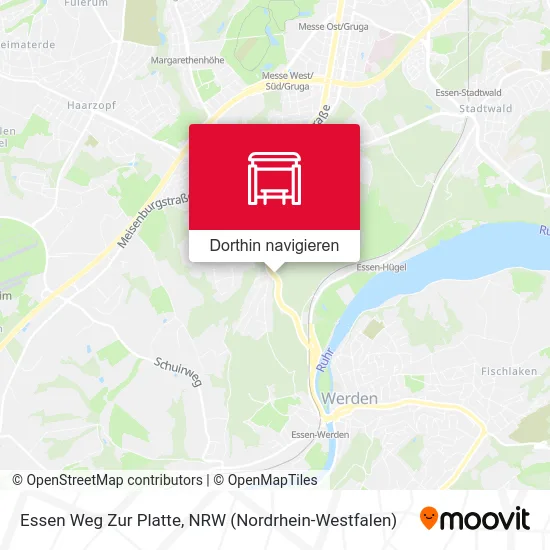 Essen Weg Zur Platte Karte