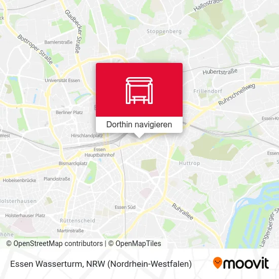 Essen Wasserturm Karte