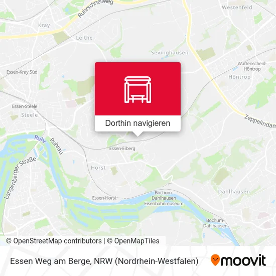 Essen Weg am Berge Karte