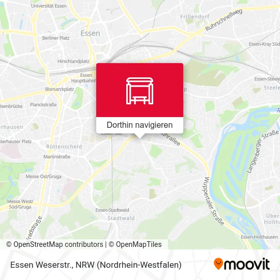 Essen Weserstr. Karte