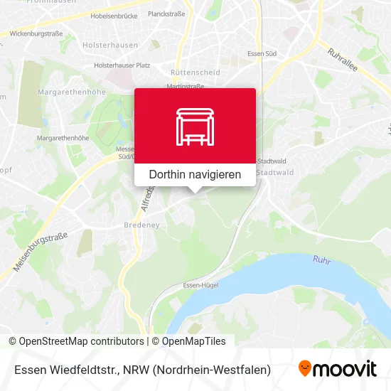 Essen Wiedfeldtstr. Karte