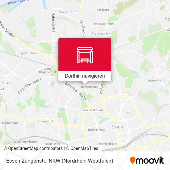 Essen Zangenstr. Karte