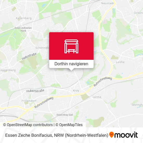 Essen Zeche Bonifacius Karte