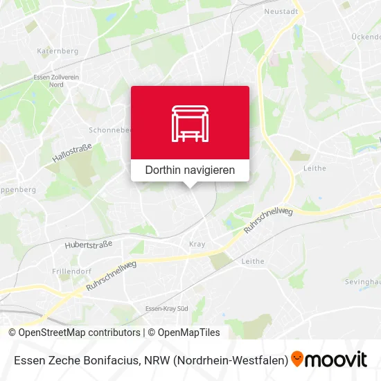 Essen Zeche Bonifacius Karte