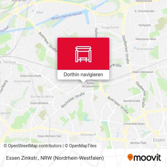 Essen Zinkstr. Karte