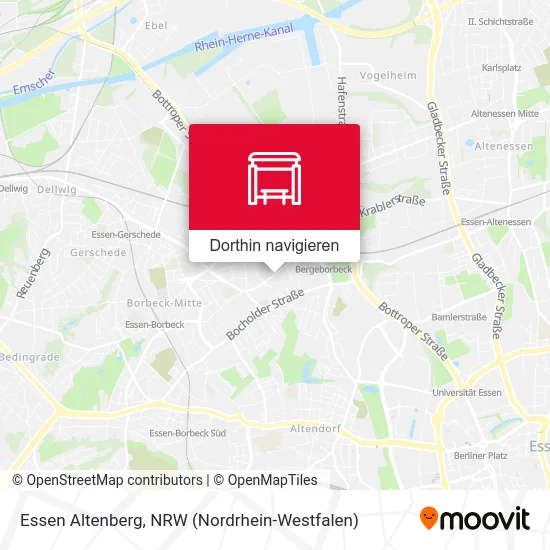Essen Altenberg Karte
