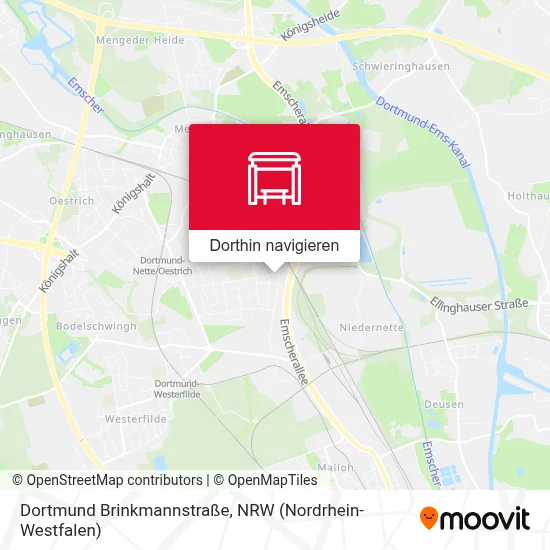 Dortmund Brinkmannstraße Karte