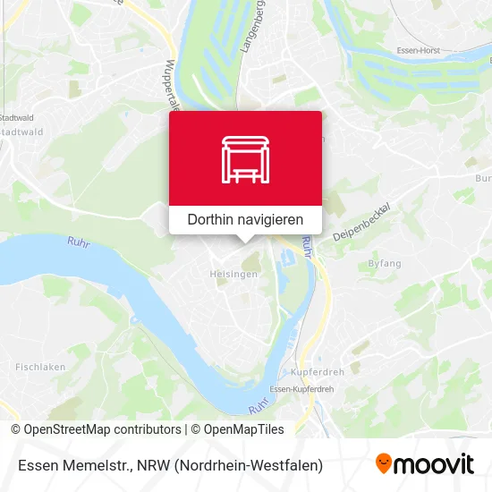 Essen Memelstr. Karte