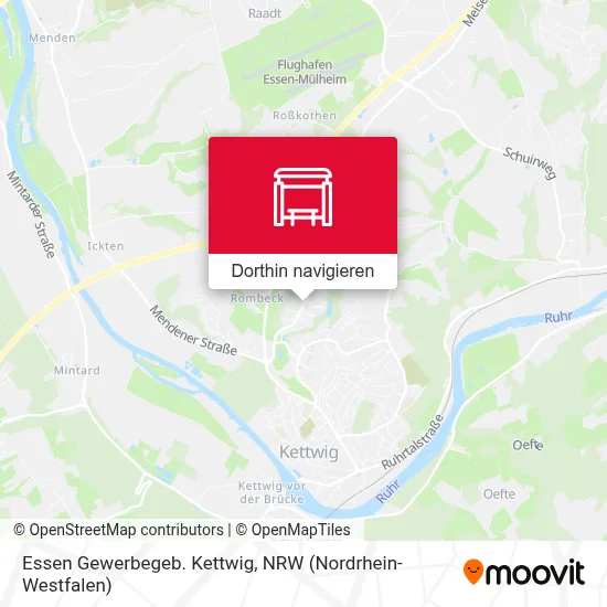 Essen Gewerbegeb. Kettwig Karte