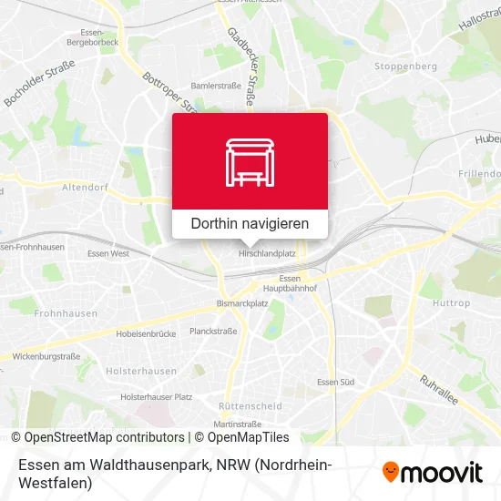 Essen am Waldthausenpark Karte