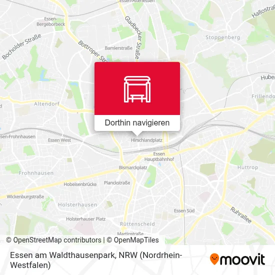 Essen am Waldthausenpark Karte