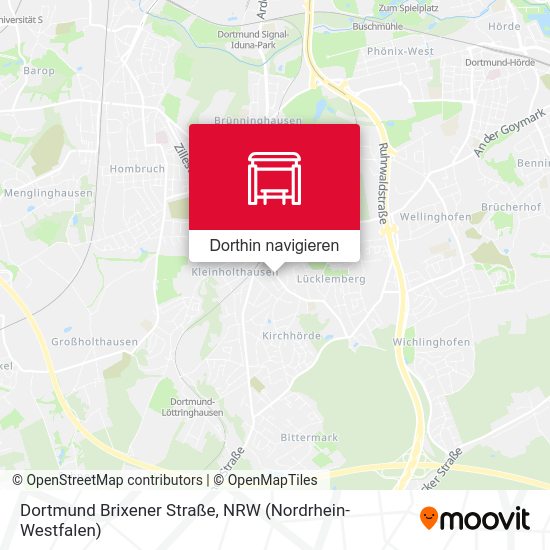 Dortmund Brixener Straße Karte